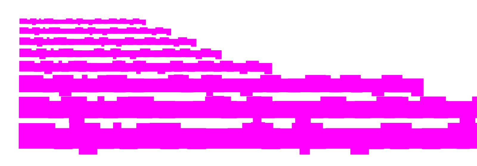 Result of text shaping visualized